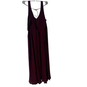SHOW ME YOUR MUMU DRESS WOMEN XXX-LARGE, MERLOT CHIFFON JEN MAXI DRESS, BRIDESMA